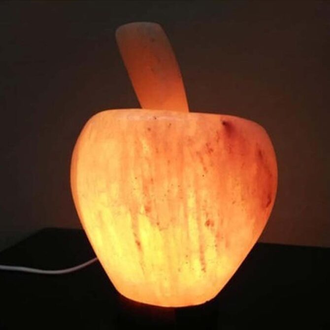 Apple Shape Himalayan Rock Salt Lamp(2.5 to .5 Kg)