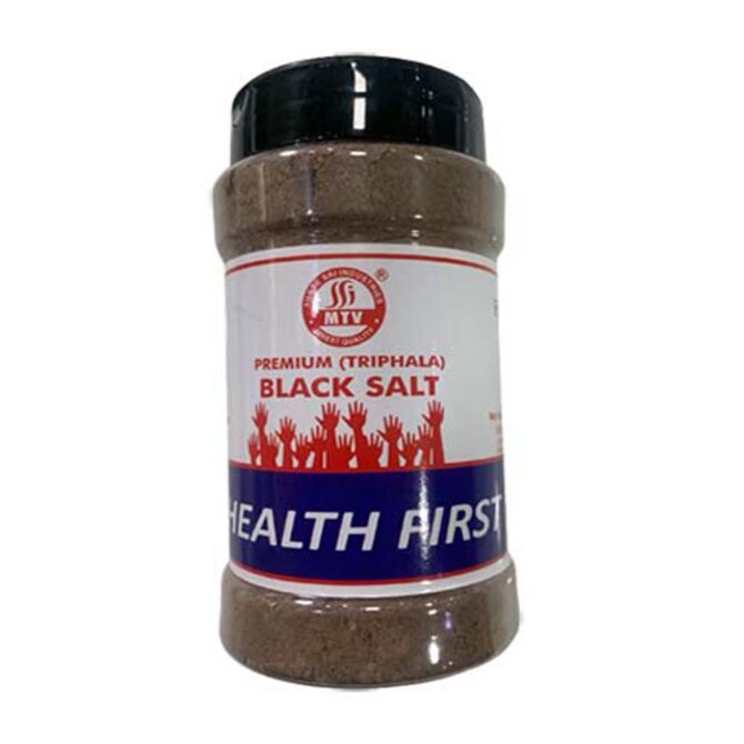 MTV Black Salt Triphala Sprinkler Jar (500gm)